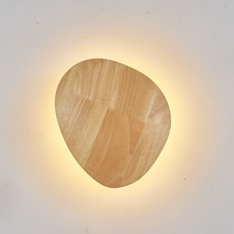 Wood Art Wall Lamp