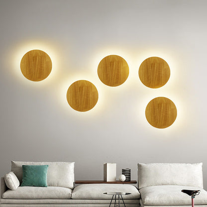 Wood Art Wall Lamp